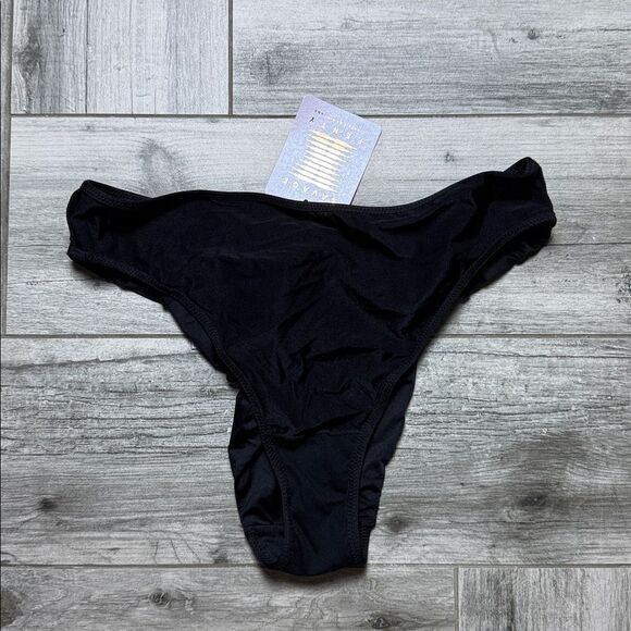 Savage X Fenty Savage Not Sorry Open Back Strappy Brazilian Black Caviar Large - Picture 1 of 6